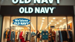 old navy fast fashion