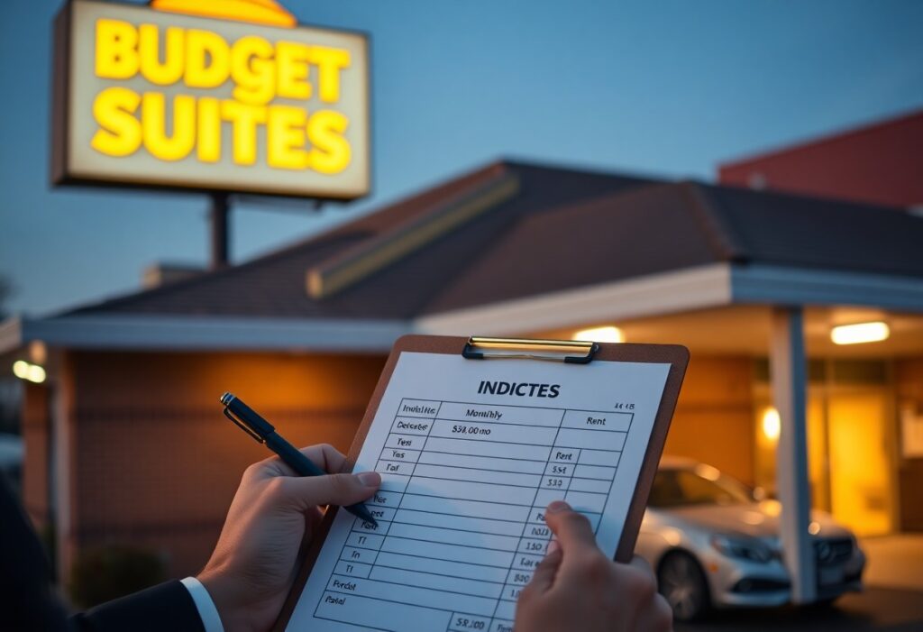 how much is budget suites per month