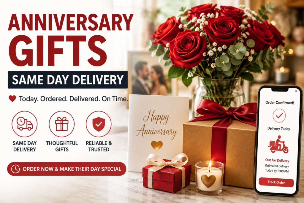 anniversary gifts same day delivery