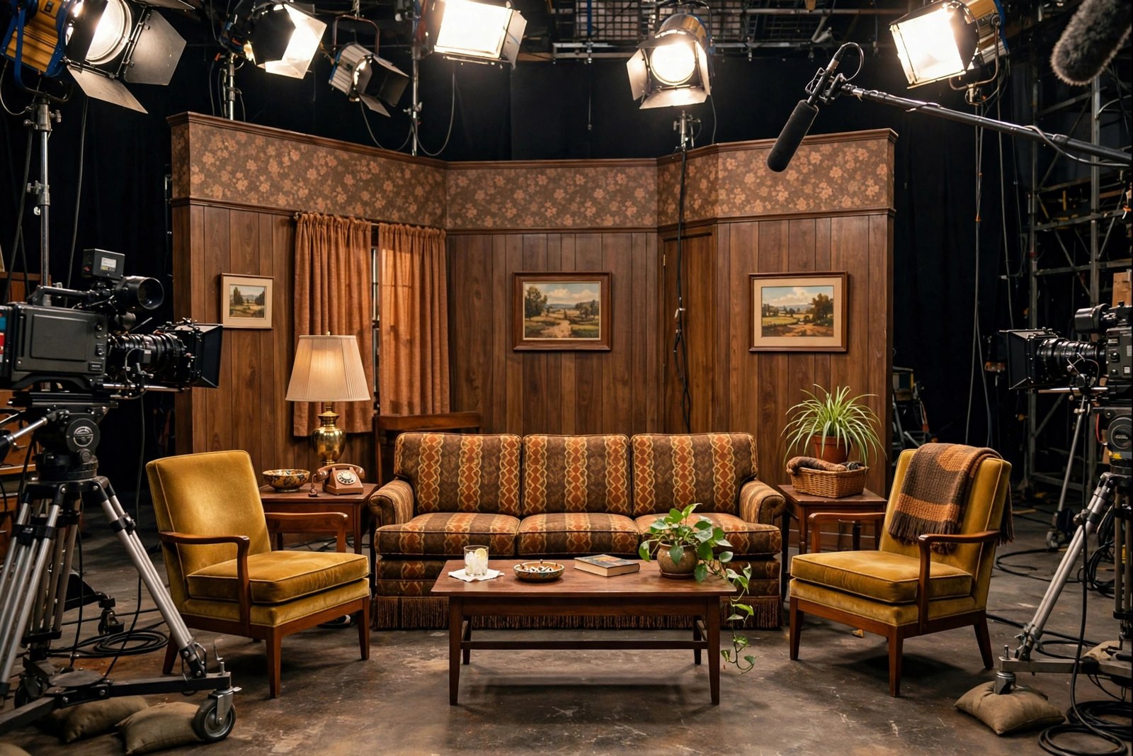 Vintage 1970s American television studio set where Willie Aames rose to fame