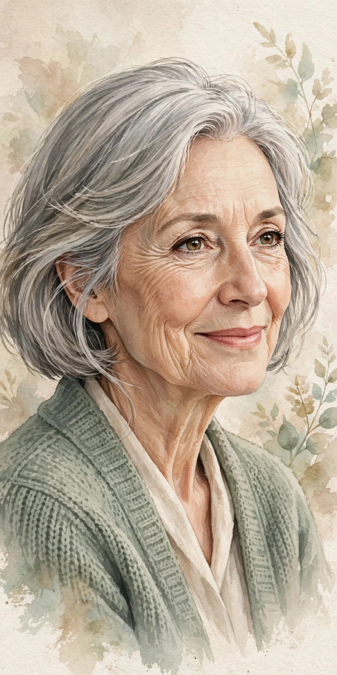 Editorial portrait illustration of Julie Dick Fudge, daughter of country legend Patsy Cline