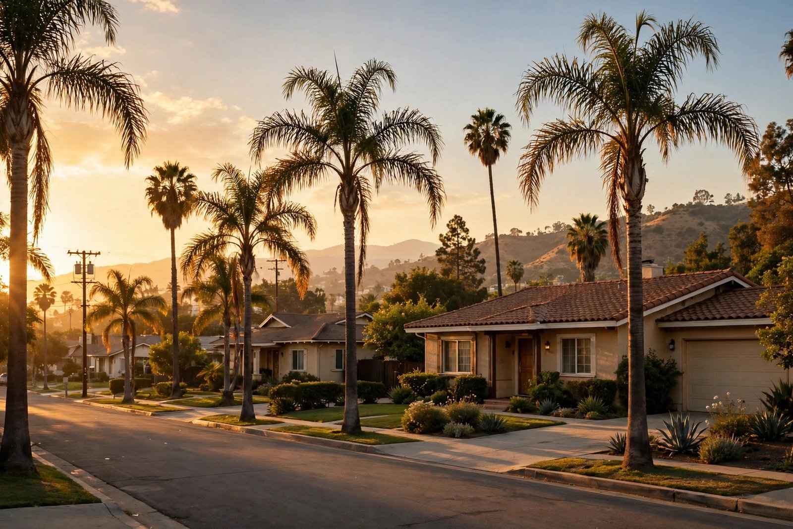 Palm trees in Los Angeles, where Shea Joelle James was born and raised